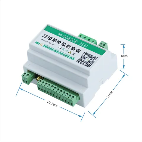 ZMSG0101-SE6A3V三相用电监测系统产品外观尺寸图