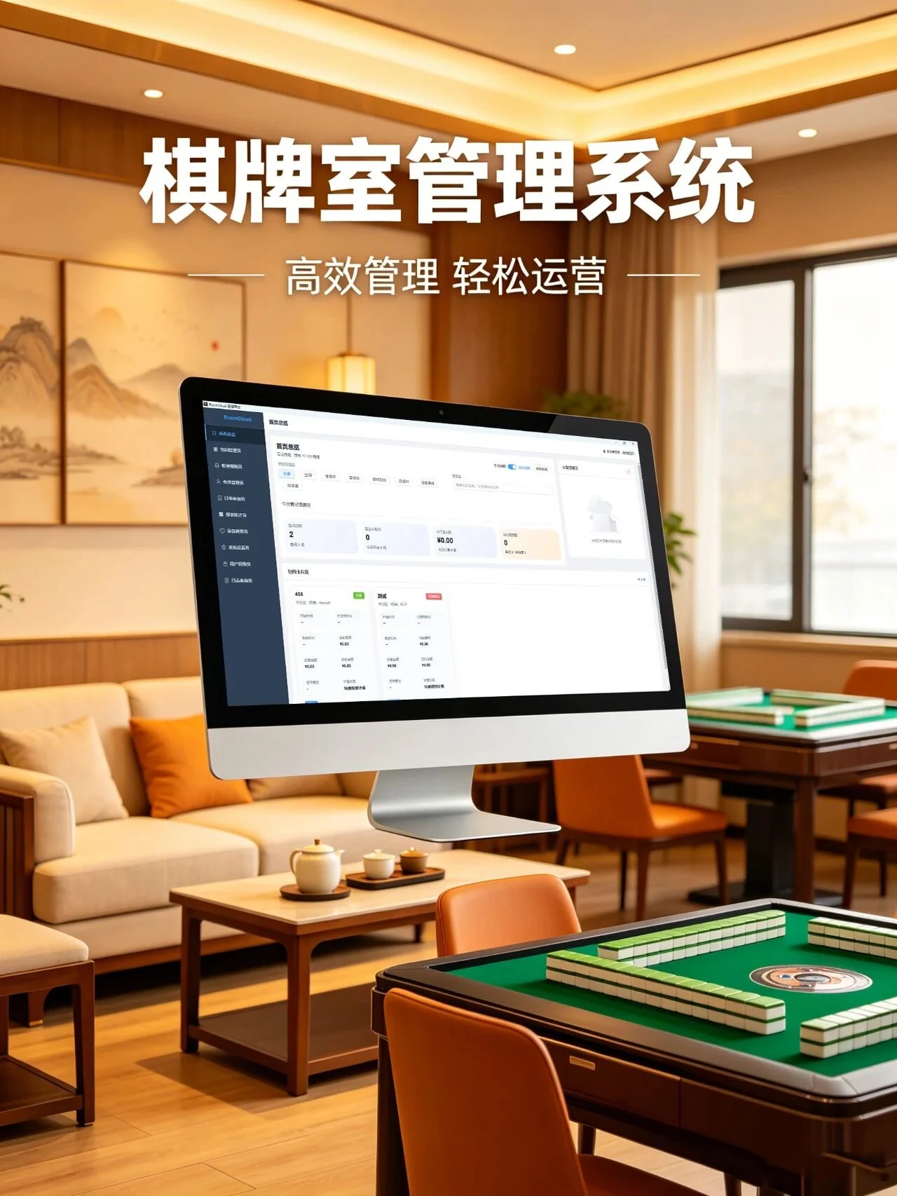 RoomCtr 棋牌室本地智能管理系统与棋牌包间