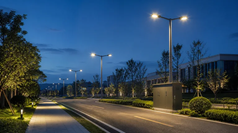 园区道路路灯分区控制和配电柜远程运维场景