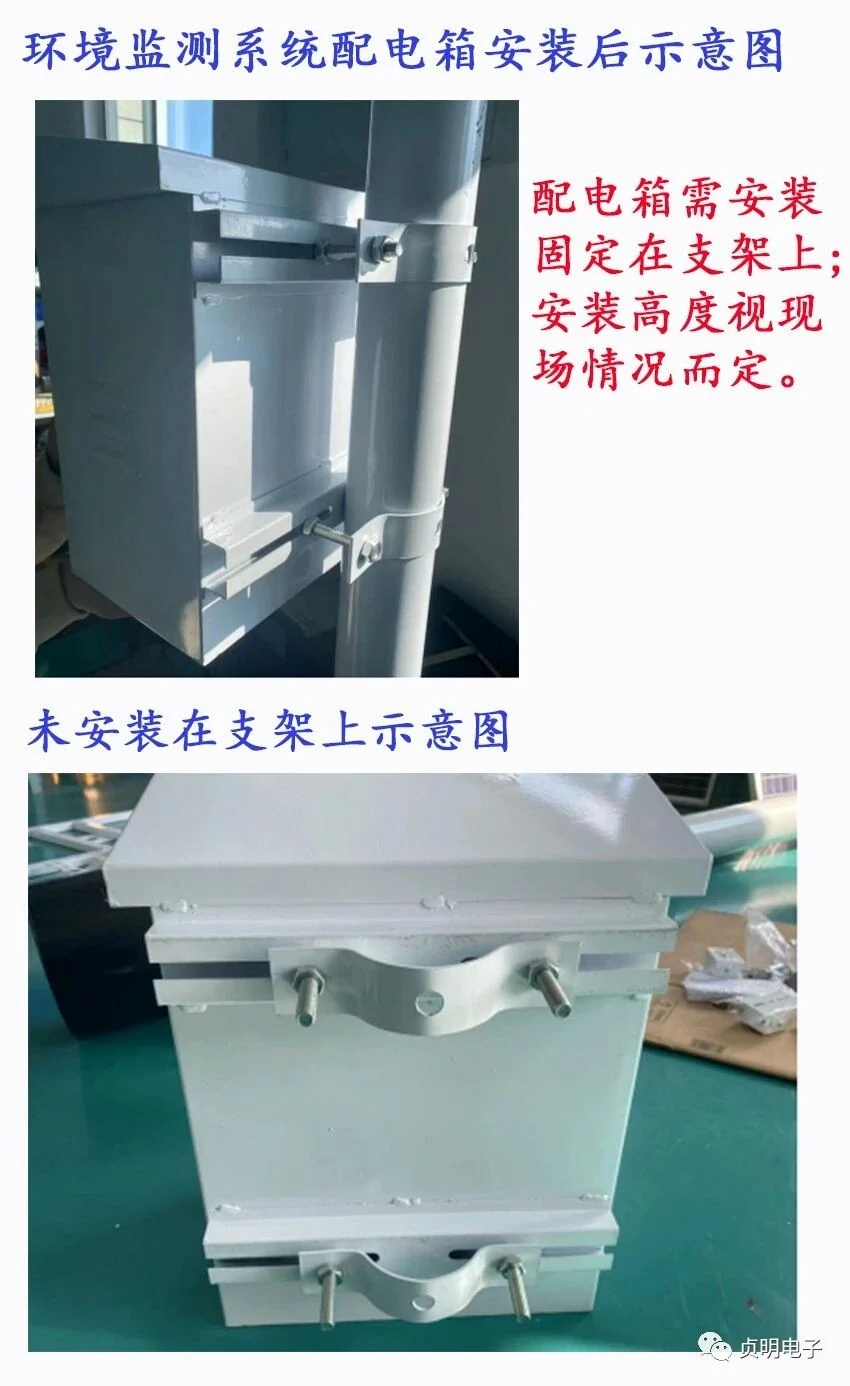 太阳能环境监测电箱背板与防水接头