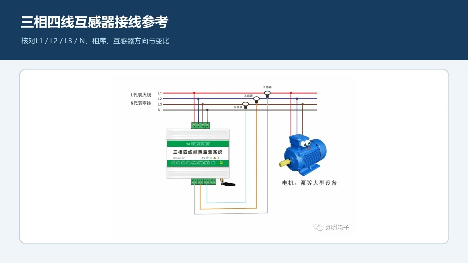 三相四线4G电表互感器接线参考